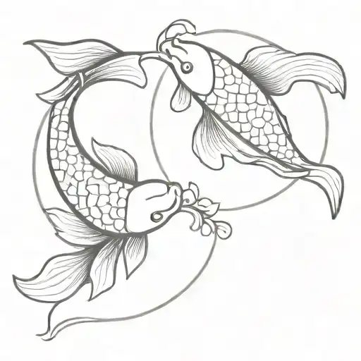 Koi Fish Yin Yang