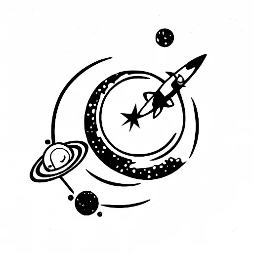 Astronaut Falling Into A Blackhole