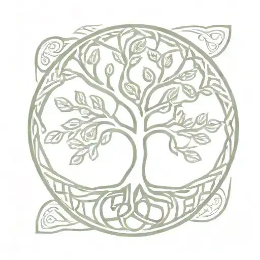 Ash Tree Of Life Celtic And Norse Inspired