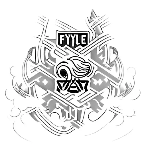 Design A Tattoo That Combines The Lyrics Of A Onerepublic Song With A Football-related Symbol