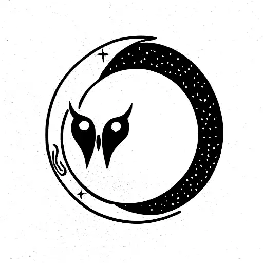 Moon And Owl