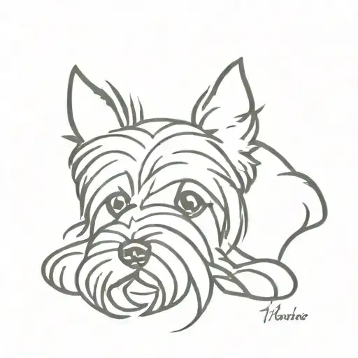 A Yorkie Dog