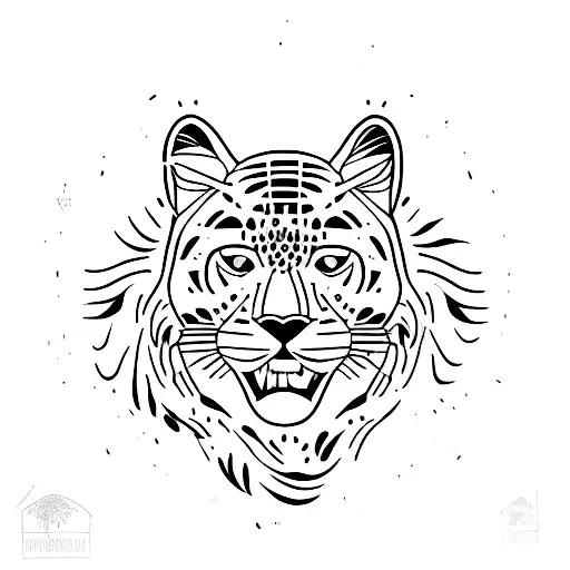 A Black Leopard Sprinting Through A Forest