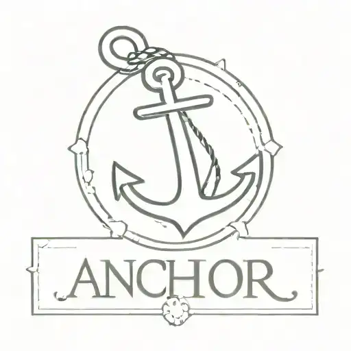 Anchor Simple Outline Name Lena