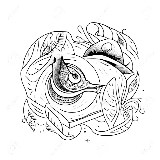 A Book With Magic And Nature Coming Out Of It