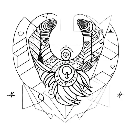 Create A Heart And Include The Zodiac Signs Pisces And Sagittarius