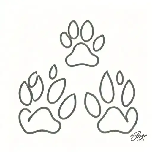 Dog Paw Prints