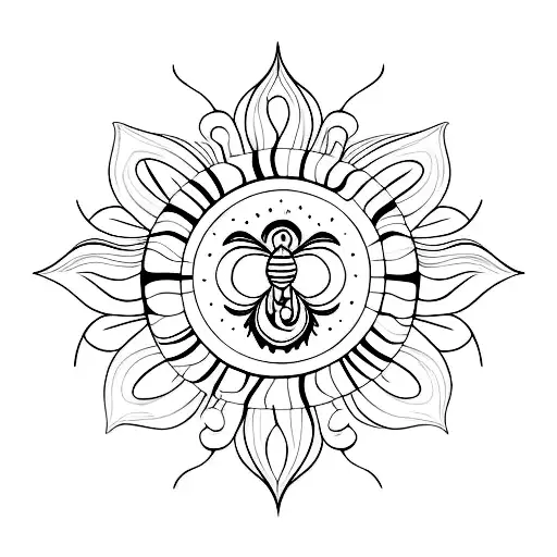 Butterfly With A Sun