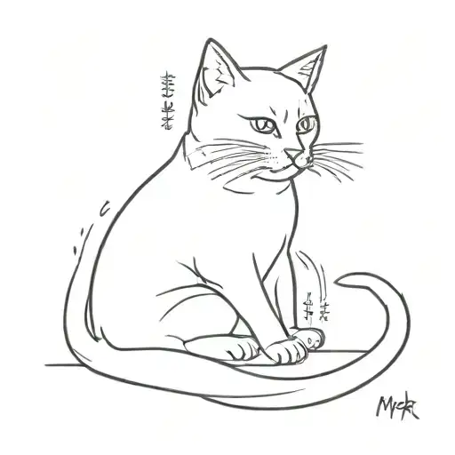 Cat With A Sign Warlordmira