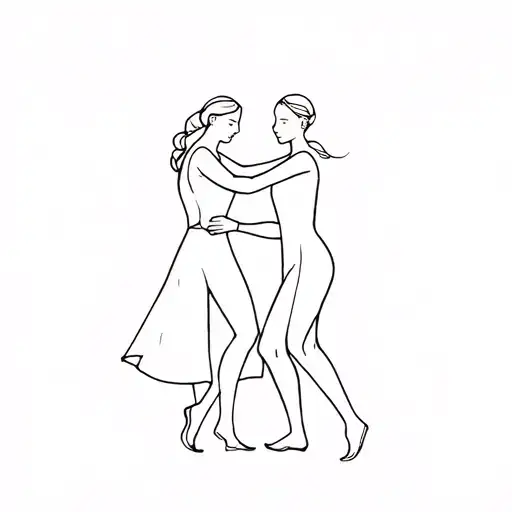 Two Friends Dancing