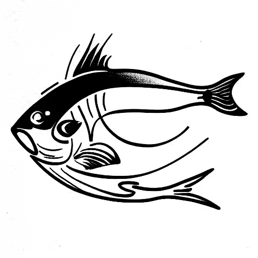 Fish With A Snorkel On His Face