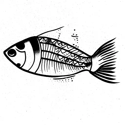 Fish Swimming Around A Wrist