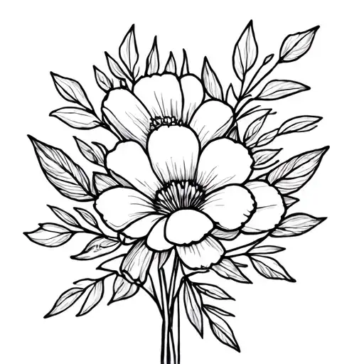 Birth Month Flower For January And April Bouquet Fine Line