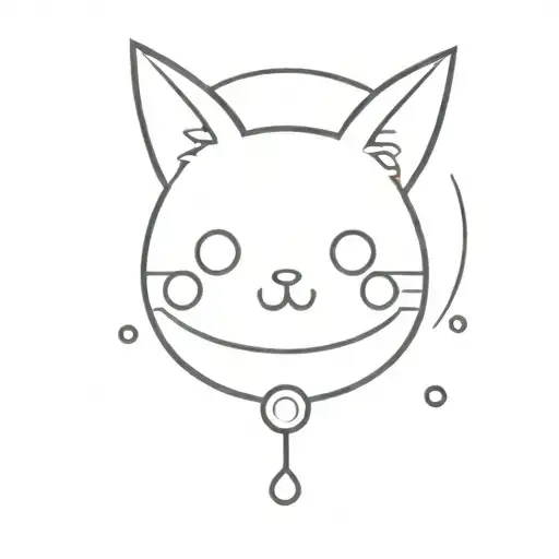 Draw A Semicolon Where The Dot Is Kuromi Head Surrounded