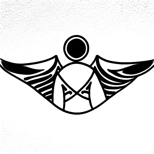 Angel Caido Con Lineas