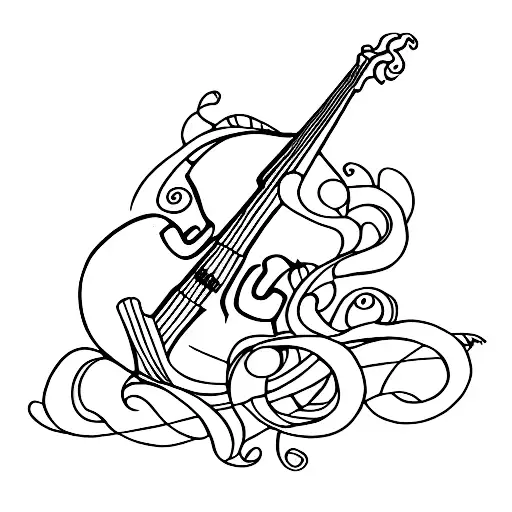 Double Bass Scroll