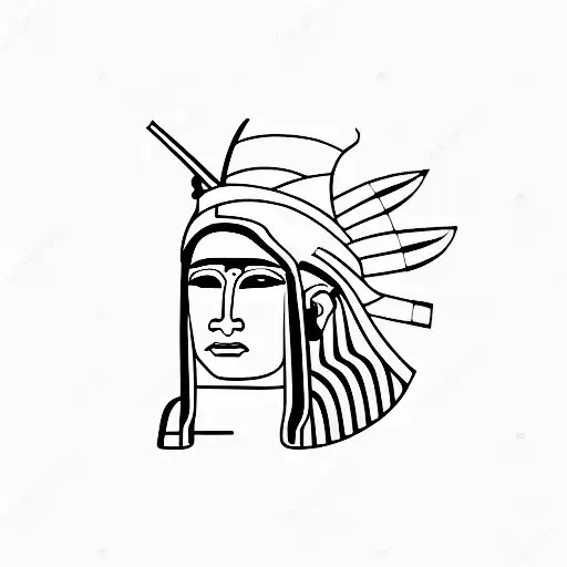 An Ancient Egyptian Mummy With A Sorrowful Expression