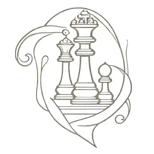 Chess Pattern Forming The Shape
