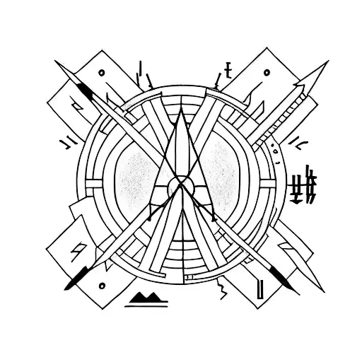 Fine Line Arrow Mt Fuji Tori Gates