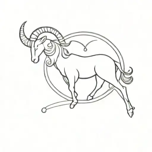 Travel Tattoo Capricorn Zodiac Sign