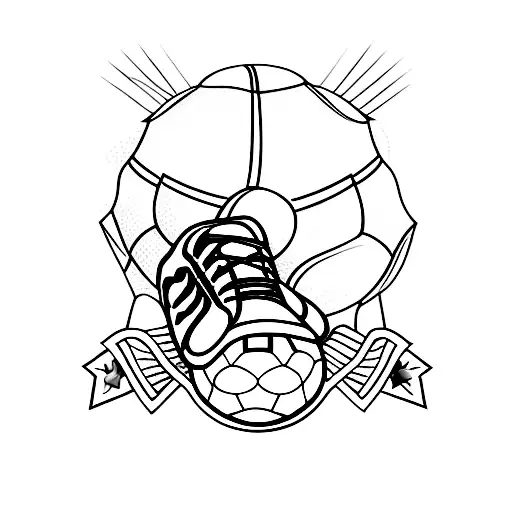 Incorporate Basketball And Soccer Into A Tattoo That Represents The Client's Passion For Both Sports