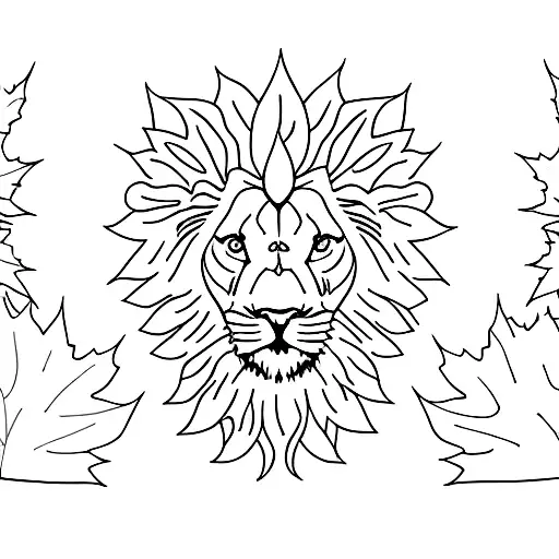 Maple Leaf And Lion