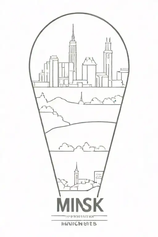 Minsk City As An Outline