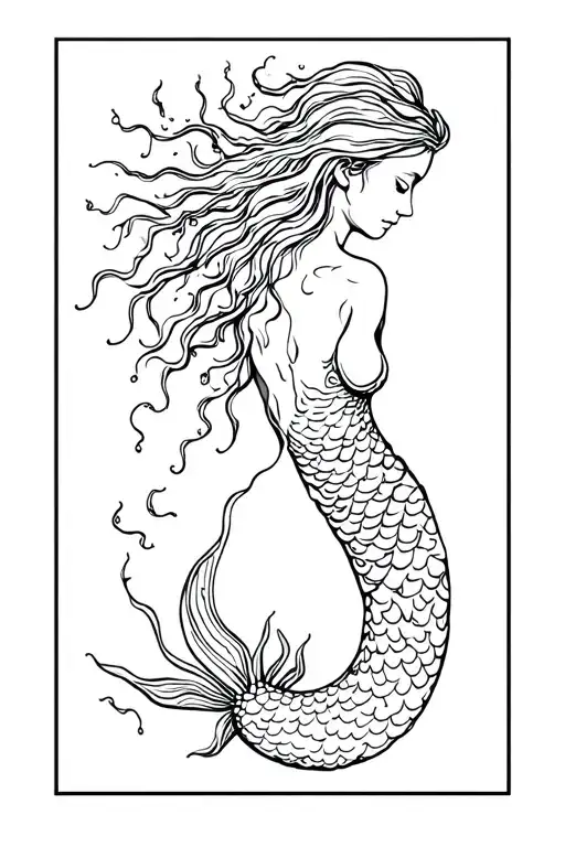 Ocean Seaweed Aphrodite Mermaid