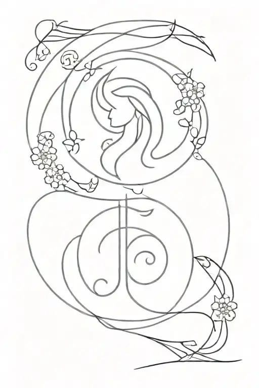 Virgo Earth Symbol Integrated