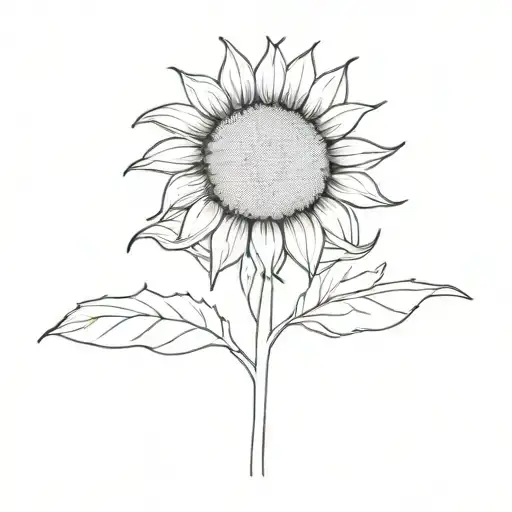 Sunflower Growing Out Of Death