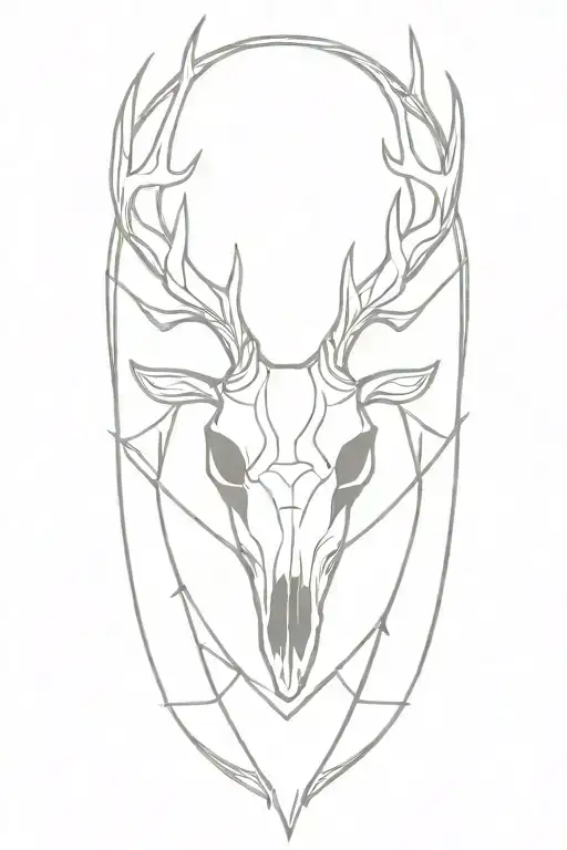 Deer Skull Celtic Pattern