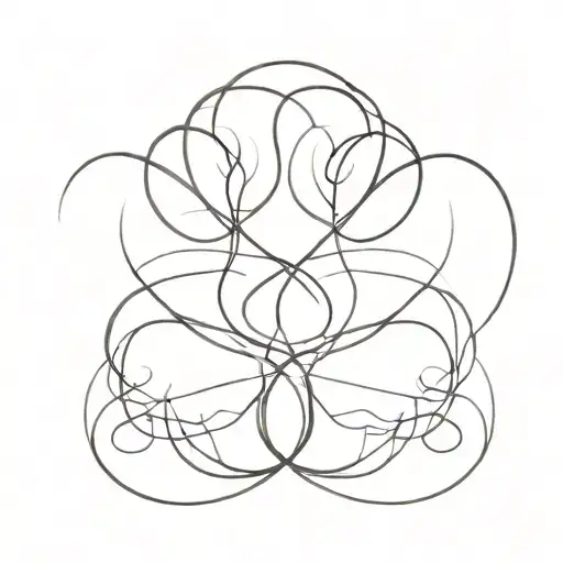 Father Daughter Symbol Intertwined