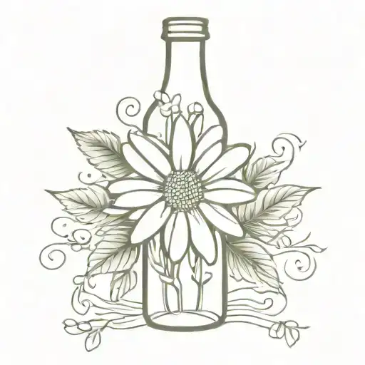 Daisy In Castle Beer Bottle