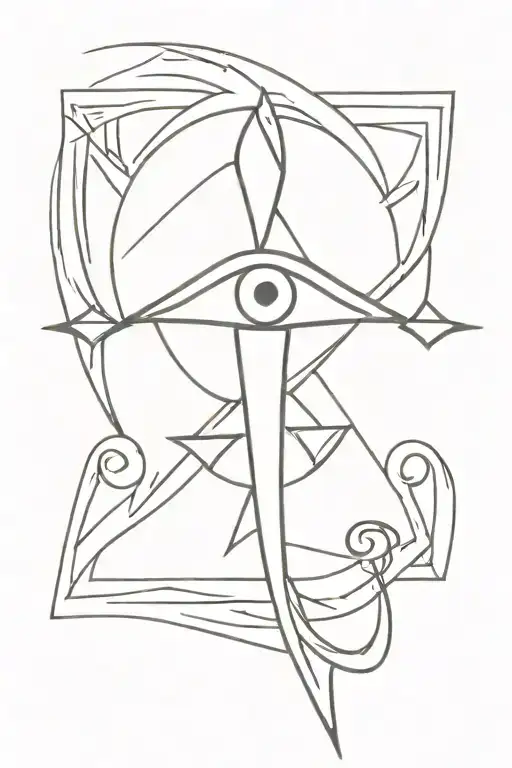 Ankh Symbol And An Eye