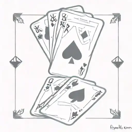 Poker Cards Being Shuffled