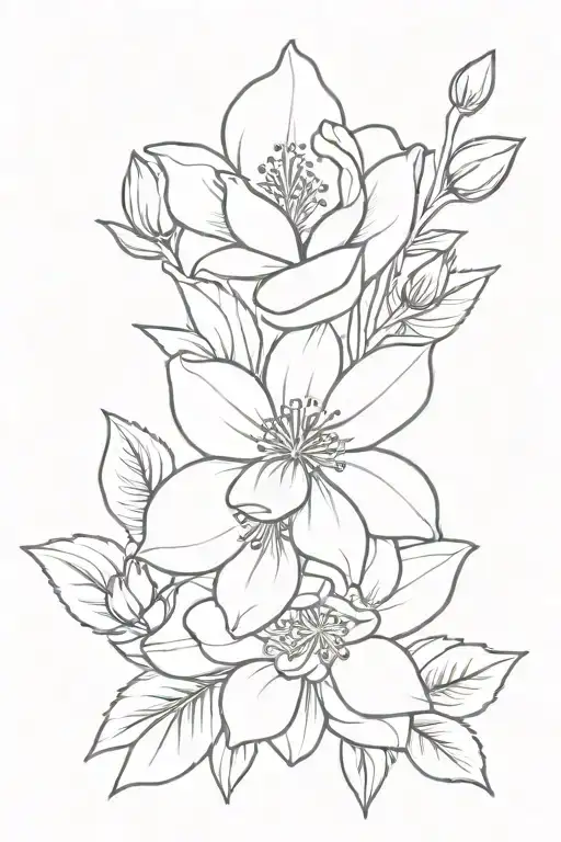 July Birth Flower Bouquet