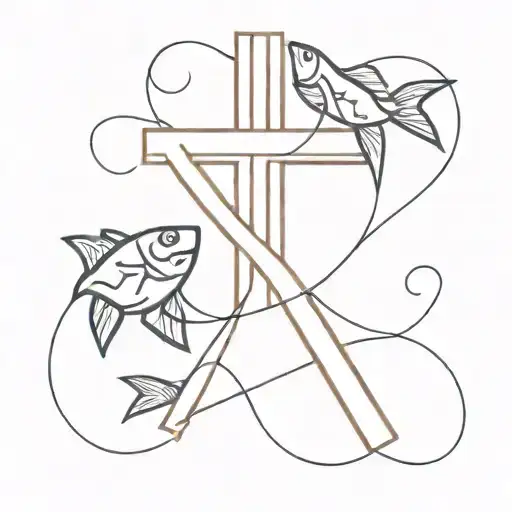 Cross And A Fish
