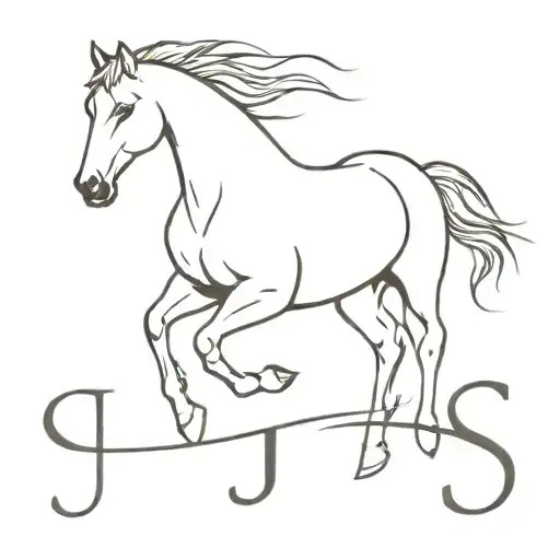 A Horse And The Initials Jj