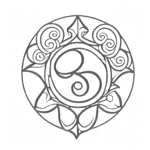 Normal Triskel Suround With Christian And Maori Design