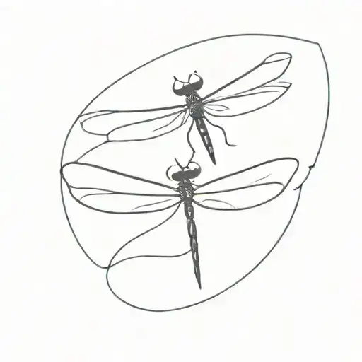 Small Dragonfly Flying
