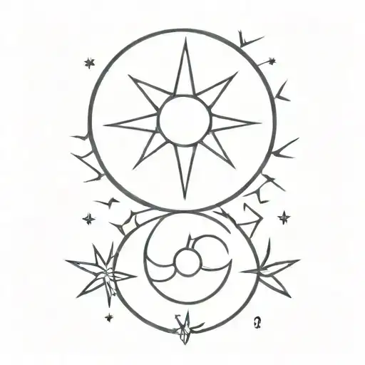 Sun And Moon Intertwined