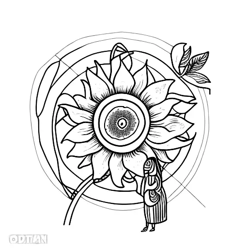 A Person Laying In A Hammock Holding A Sunflower In Hand