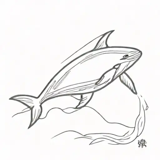 Chinese Shadow Hand Create A Whale Jumping