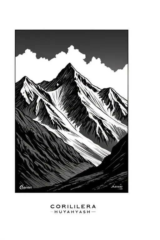 Cordillera Huayhuash Mountain Range In Peru