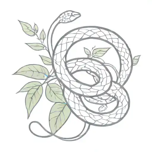 Snake With Vines Girly