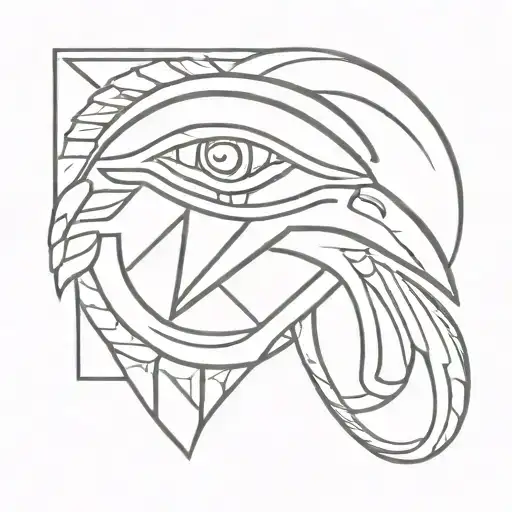 Eye Of Ra And Eagle