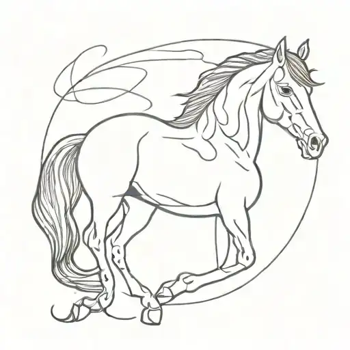 The Name Jessicia In Shape Of Horse