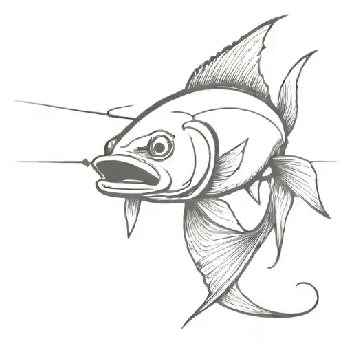 Bluefish Catched By Lure At Beach For Neck