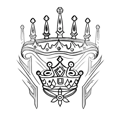 Dagger With Crown