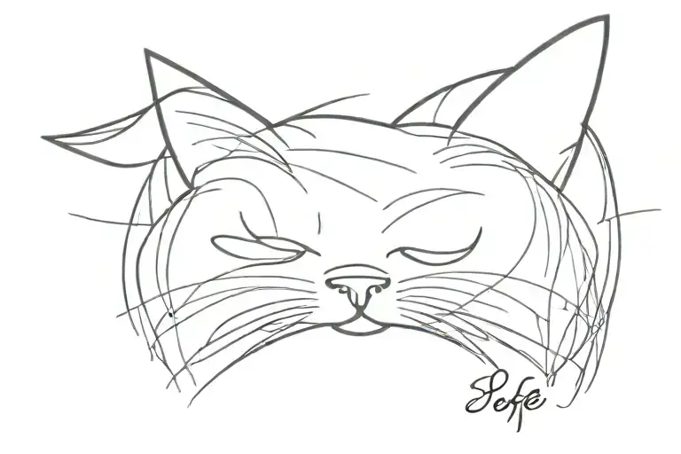 N Shaped Like Cat Ears